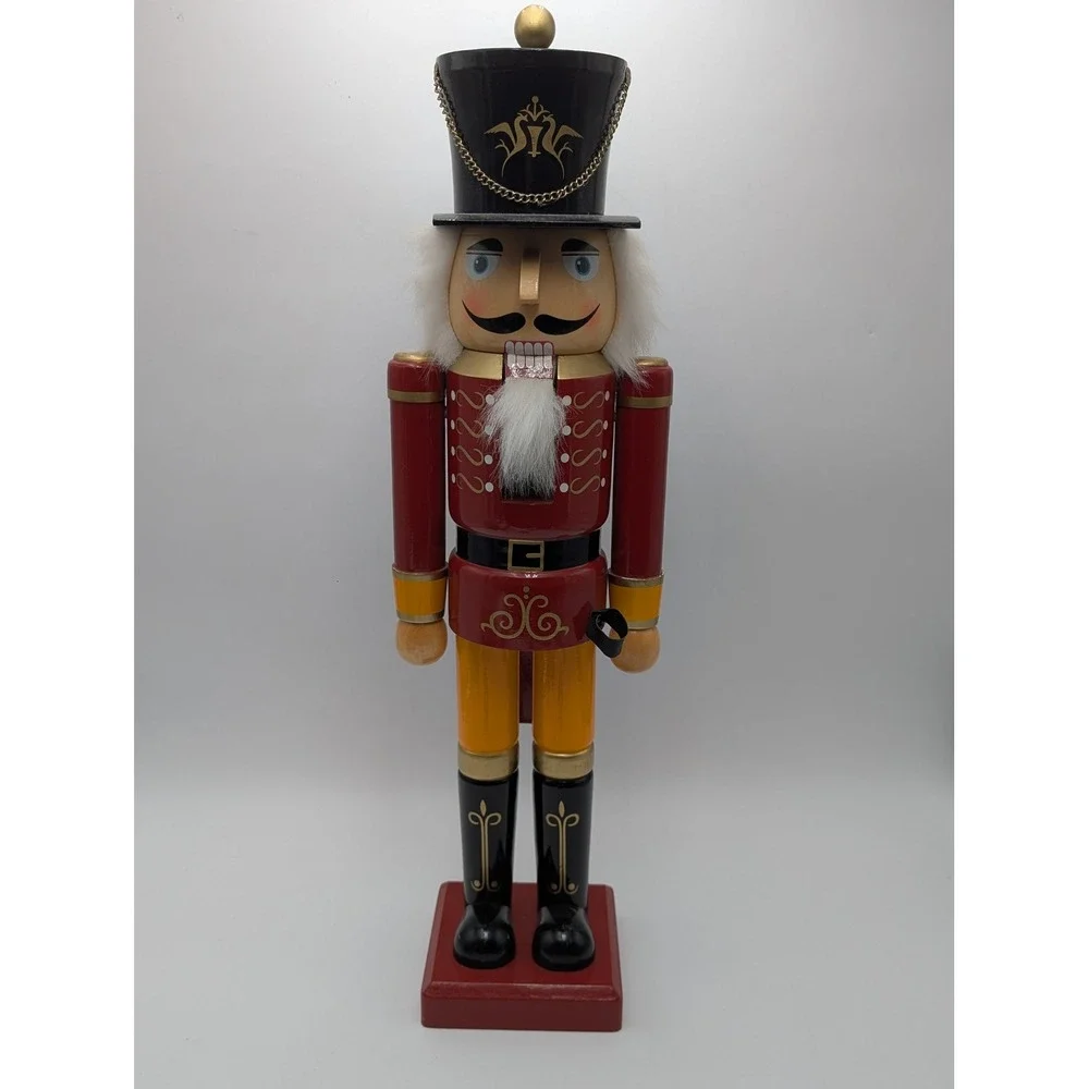 Nutcracker 24in Red Soldier Traditional Wood Christmas Decor Christmas Wood VTG
